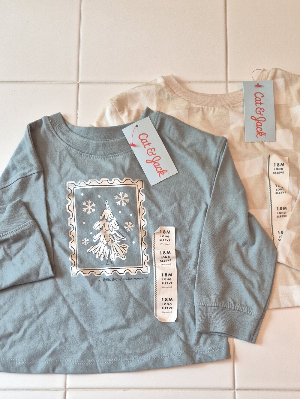 Cat & Jack 18M Long Sleeve Tee Bundle NWT | 2-Pack
